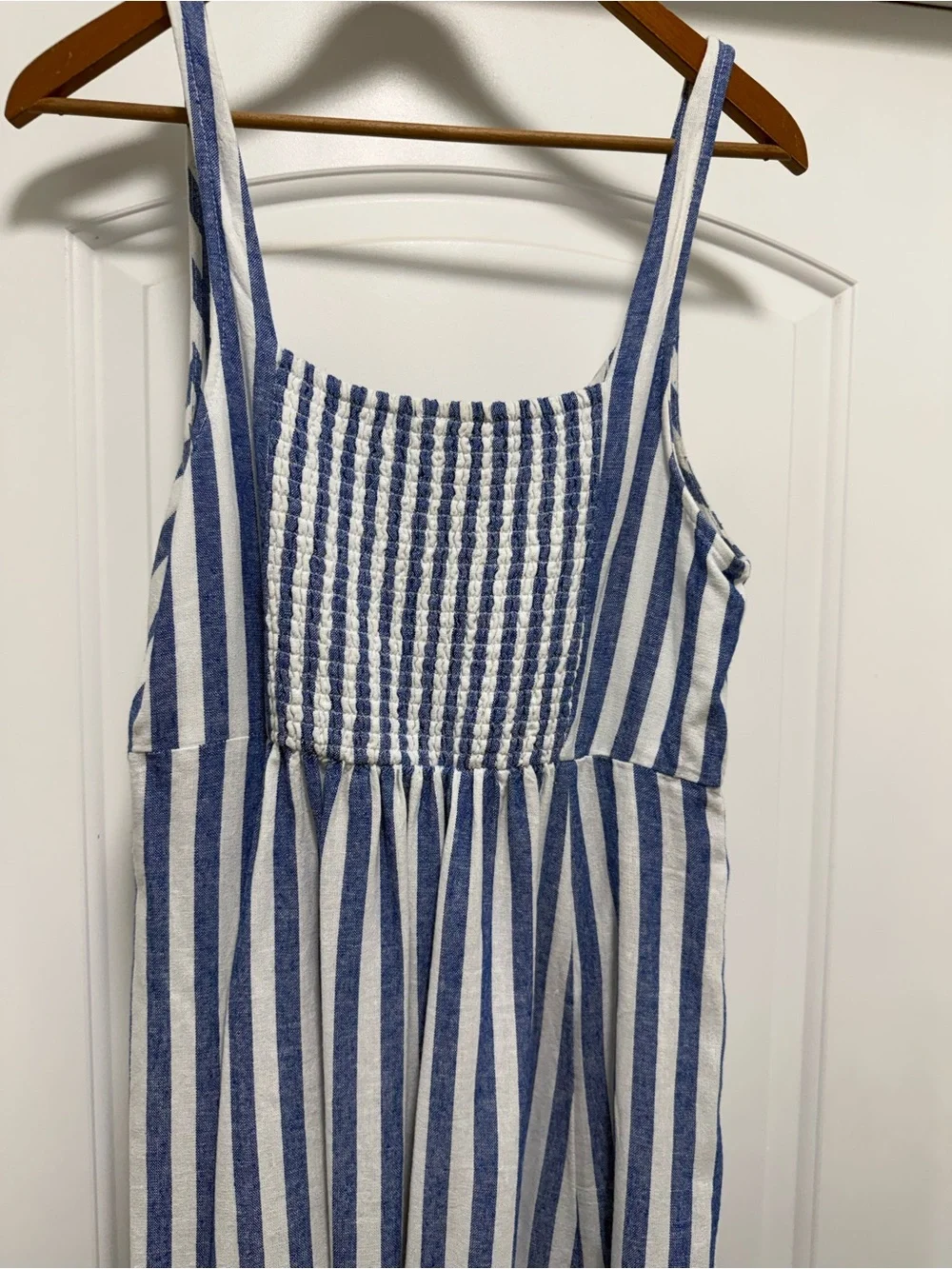 Old Navy Blue and White Striped Midi Dress - Picture 7 of 11